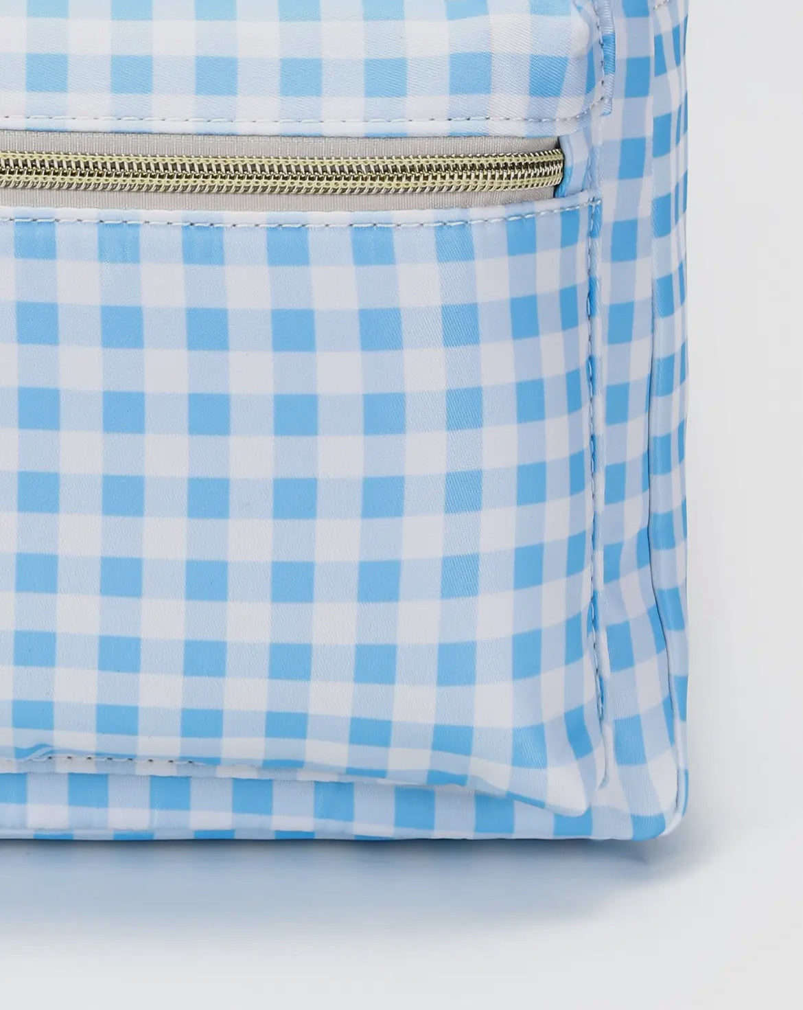 Sky Blue Gingham Backpack