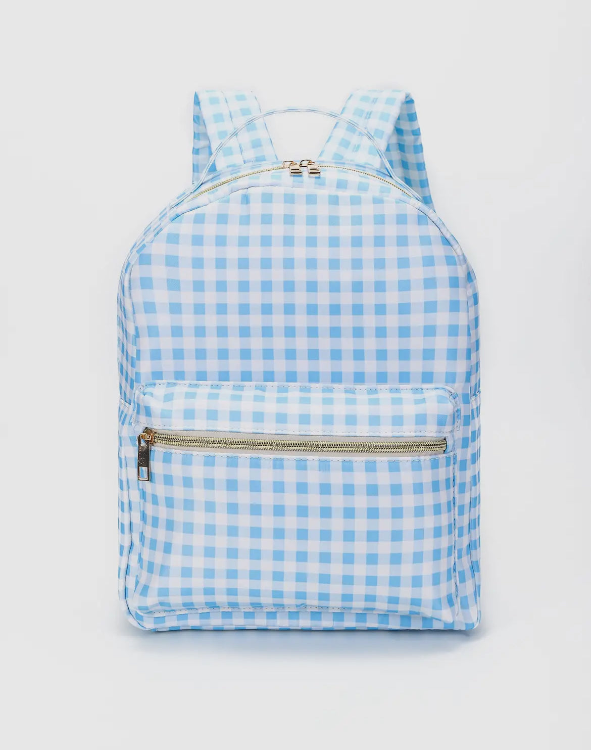 Sky Blue Gingham Backpack