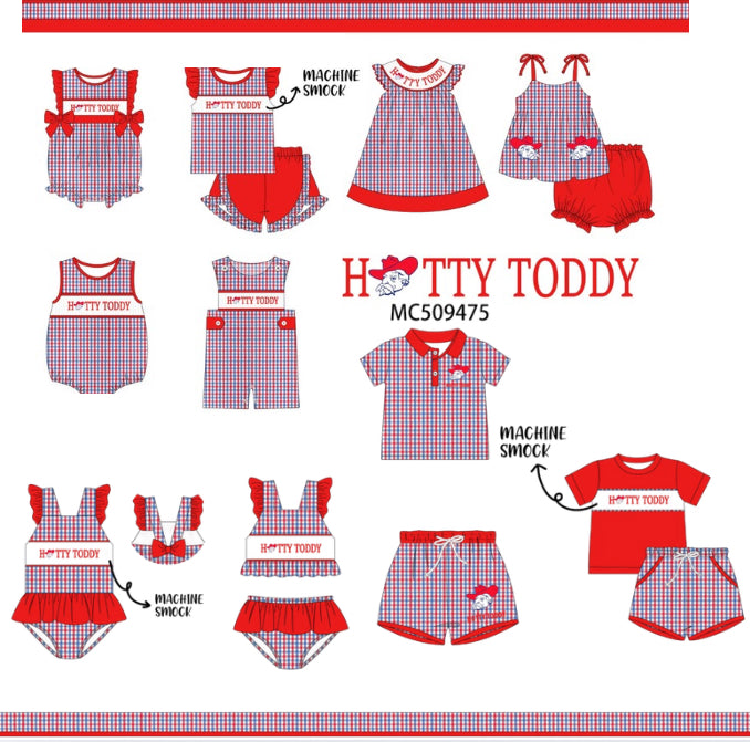 Hotty Toddy Smock and Appliqué Infant Sizes