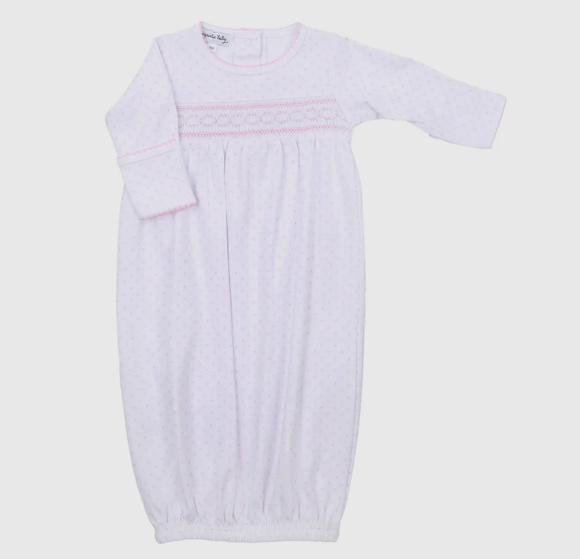 Mini Dots Smocked Pima Gown